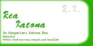 rea katona business card